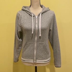 CALVIN KLEIN Women’s Hoodie, Grey, Size S